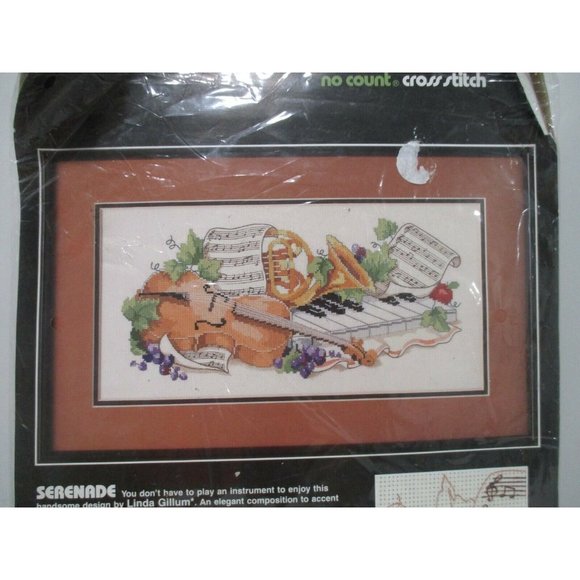 *Dimensions No Count Cross Stitch Kit "SERENADE" by Linda Gillum